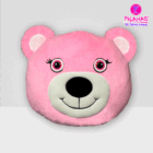 COJÍN BOLSILLO OSO ROSA